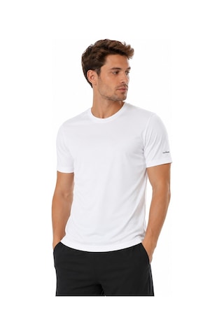 Cazador 45010 Erkek Bisiklet Yaka Beyaz Tshirt