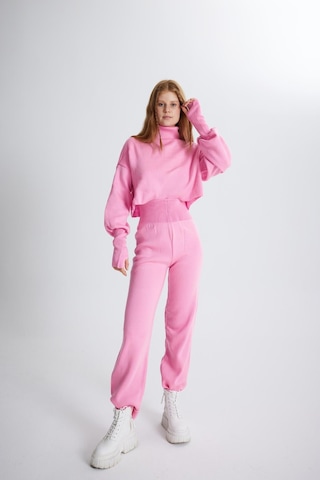Holly Lolly Alt Üst Triko Thinky Takım Pembe