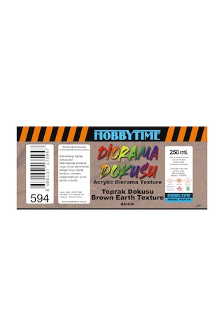 Hobbytime 594 250 Ml. Toprak Dokusu, Kahverengi Brown Earth Texture