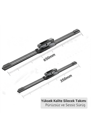 Renault Clio 4 /clio Iv Uyumlu Muz Silecek Takımı - 650 Mm / 350 Mm Sürücü + Yolcu