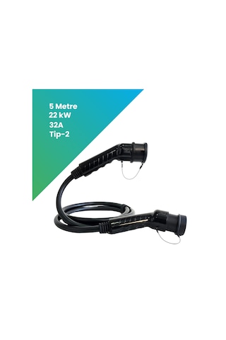 Filşarj Ac Tip-2 22 KW 5 M Elektrikli Araç Şarj Kablosu
