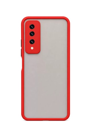 Newface Huawei Y9 Prime 2019 Kılıf Montreal Silikon Kapak - Kırmızı Diğer