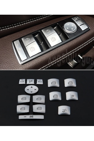 Mercedes W204 Cam Düğme Kromu W212 Ayna Ayar Düğme Kromu
