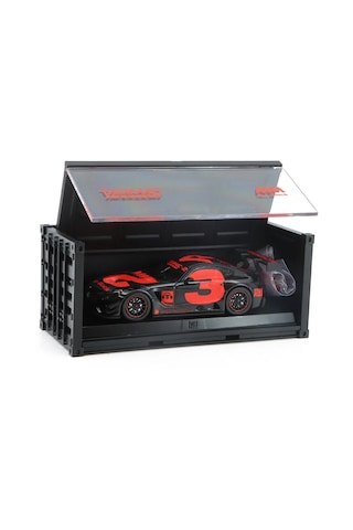 Tarmac Works Mercedes Amg Gt3 2018 4 With Container & Figure Red 1/64