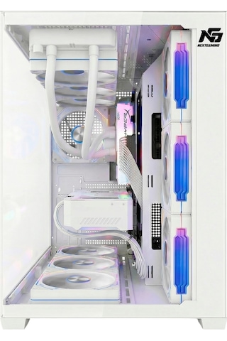 Alpha Elite 7x Argb Fan Kumanda Ve Kontrolcü Atx Boş Bilgisayar Kasası Beyaz