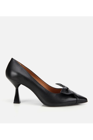 Hotiç Kadın Deri Siyah Fiyonk Detaylı İnce Topuklu Stiletto 01ayh315460a100 01ayh315460a100 Siyah