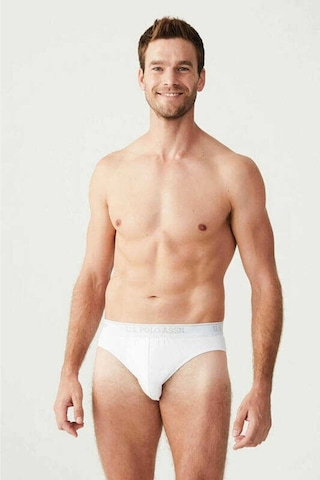 U.S. Polo Assn. U.S Polo Assn. 83057 Erkek 3 Lü Boxer-Beyaz - S