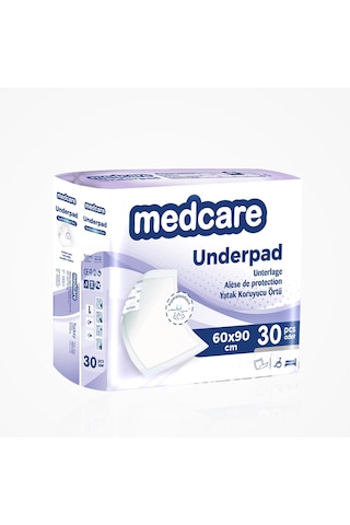 Medcare Yatak Koruyucu 60cm X 90cm 30 Lu Paket X 4 Paket 120 Adet