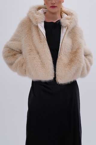 Valmenti Kadın Tekstil Mont 616 5251 Bn Pls Mont Sk24/25 Bej Pelus Bej