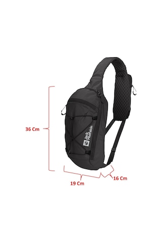 Jack Wolfskin 2020151 36x19x16 7lt Cyrox Sling Siyah Unisex Çanta 001