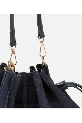 Hotiç Kadın Süet Deri Lacivert Bucket Omuz Çantası 03cah316270a680 03cah316270a680 Lacivert
