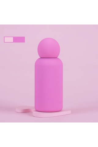 316 Paslanmaz Çelik Termos Bardak 350ml Yaratıcı Sevimli Çocuk Açık Hava Sporları Su Bardağı Açık Mor