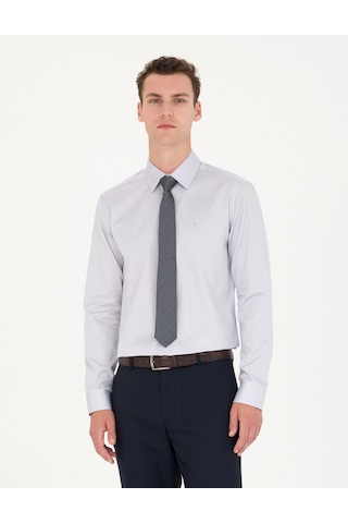 Pierre Cardin Erkek Gri Basic Gömlek 50277147-vr024 Gri