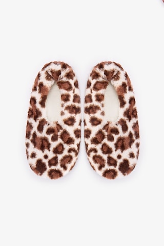 Penti Leopard Fluffy Patik Beyaz