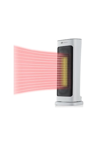 Puremate Seramik Kule Fanlı Isıtıcı, 2 Isı Ayarlı 2000w Taşınabilir Elektrikli Isıtıcı