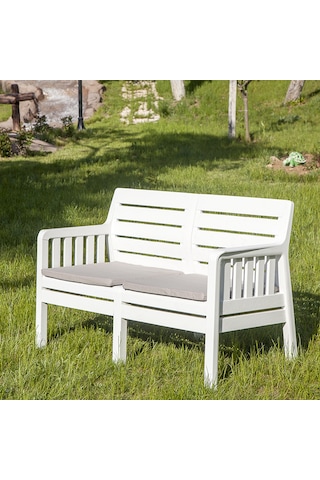 Lara 2'li Koltuk Balkon&Teras Bahçe Koltuk / Beyaz