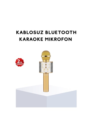Karaoke - 937 - Mikrofonu Bluetooth Usb Aux Girişli - Csmo-tex - Yankı Efektli
