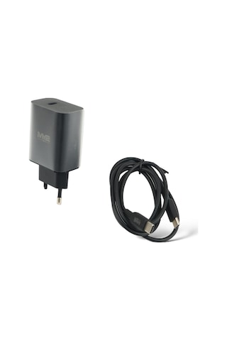 My2 Tec 2'si 1 Arada Şarj Seti Apple iPhone Uyumlu 15 Samsung Huawei Xiaomi Oneplus Usb-c İçin Şarj Kablosu Siyah 25w 3a 100cm