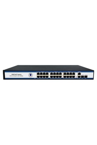 Nova Nvc-pse2422g 24 Port Poe+ 10-100 Mbps 2 Port 10-100-1000 Mbps Uplink 2 Port Sfp Switch 300w-133326