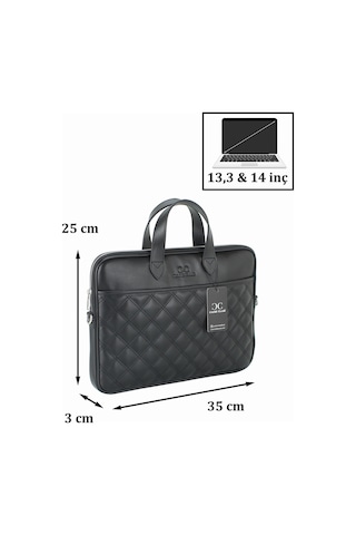 Case Club Apple Uyumlu MacBook Air Pro 13.3" & 14" Inç Siyah Laptop Evrak Çantası
