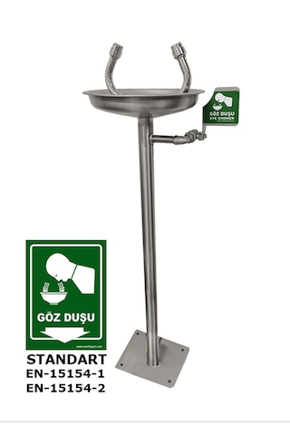 Ea 2028 Acil Göz Yıkama Duşu - Boy Tipi Paslanmaz