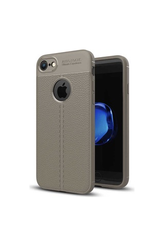 Apple Uyumlu iPhone 6 Plus Kılıf Zore Niss Silikon Kapak Gri