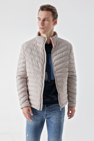 Morven Erkek Beyaz Su İtici Rüzgar Geçirmez Dynamic Fit Rahat Kesim Şişme Mont 25ks024001600 Beyaz