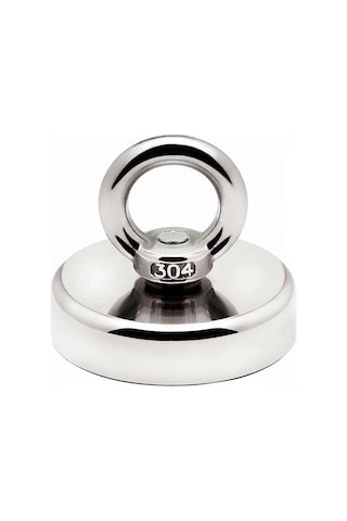 Valkyrie D48 Güçlü Neodyum Mıknatıs 48 MM 75 KG Askılı Fishing Salvage Magnet