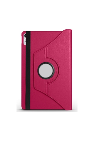 Teknocep Lenovo Tab P11 11.5 2.nesil Tb350uf Uyumlu Dönebilen Standlı Kılıf-pembe K Tablet Kılıfı