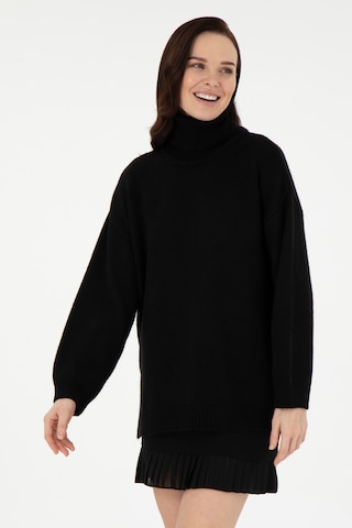 Pierre Cardin Kadın Siyah Kazak /triko 50290574-vr046 Siyah