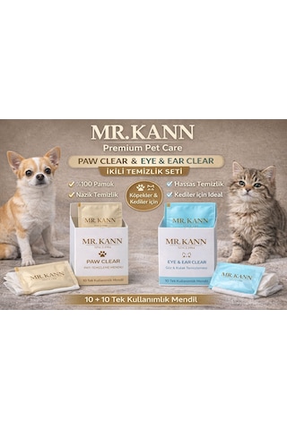 Mr.kann Kedi & Köpek Hijyen Bakım Mendili