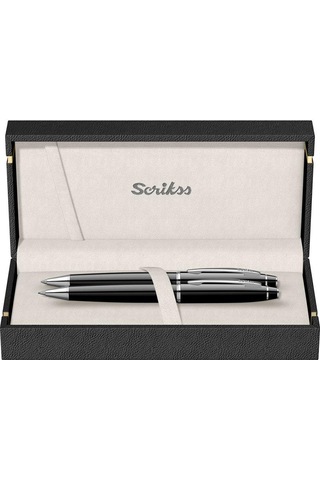 Scrikss Tükenmez Kalem+versatil 35 Takım Siyah