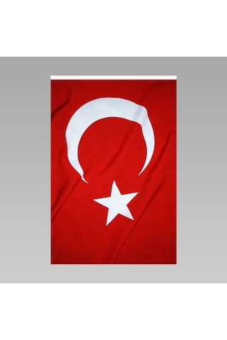 80X120Cm En Alpaka Kumaş Türk Bayrağı Bayrak