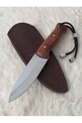 Bushcraft Kamp ve Avcı Bıçağı Kahverengi - Gümüş