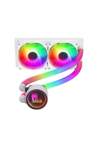 Glacıer 240 Stream-argb Sıvı Soğutucu Beyaz 240mm Aıo Sıvı Soğutma