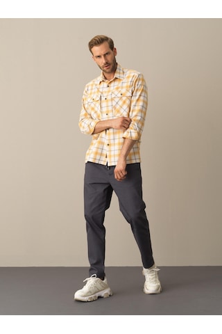 Xint Sarı Regular Fit Pamuk Gömlek 700879