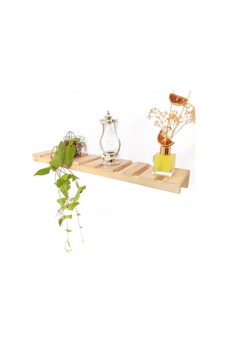 Ahşap Duvar Rafı Salon, Oda, Banyo Ve Mutfak Düzenleyici Organize