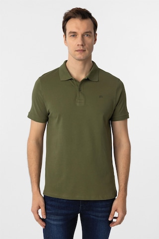 Süvari Haki Slim Fit Düz Polo Yaka Tişört Haki