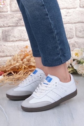Fort Cool Angola Rahat Esnek Kadın Sneaker Ayakkabı Beyaz
