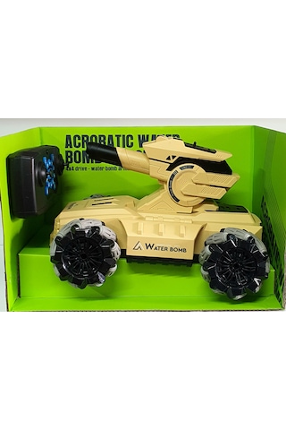 Oyuncak Uzaktan Kumandalı Şarjlı Sesli Su Boncuğu Atan Tank