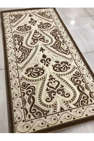 Saray Halı 3B 11257-J Bej 80X150 Krem Küçük Ölçü Halı !