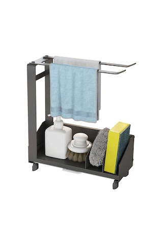 Paslanmaz Çelik Mutfak Düzenleyici - Süngerlik, Havlu Askılı Lavabo Depolama, Çıkarılabilir Mutfak Aksesuarları Diğer