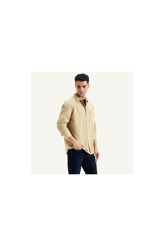Levi's Erkek Bej Klasik Yaka Kadife Gömlek Bej