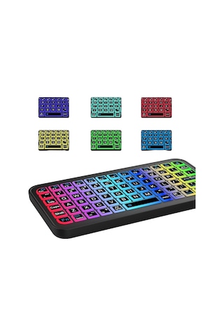 Mey Najmaddin Bluetooth 5.2 Destekli Kablosuz Mini Rgb Klavye Ultra İnce Najmaddin