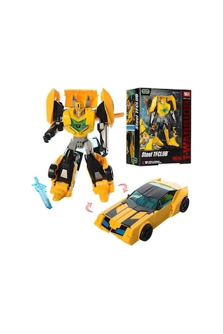 Transformer Metal Gövdeli Bumblebee Robota Dönüşen Araba Bumble Bee Bambıl Bi