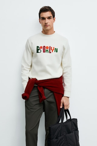 Lufian Fınn Erkek Sweatshirt Kırık Beyaz Kırık Beyaz 112030202100510