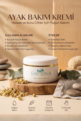 Safsina Ayak Bakım Kremi 50 Ml