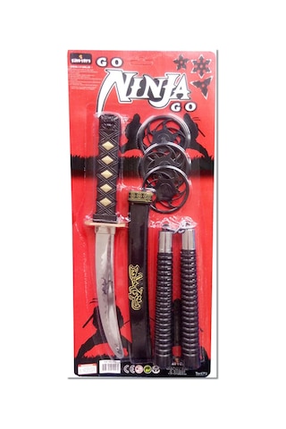 Oyuncak Ninja Kılıç Seti Kılıç Kın Mınçıka Ninja Yıldızı