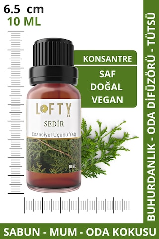 Lofty Sedir Uçucu Yağ Buhurdanlık Esansı Oda Kokusu 10 ML