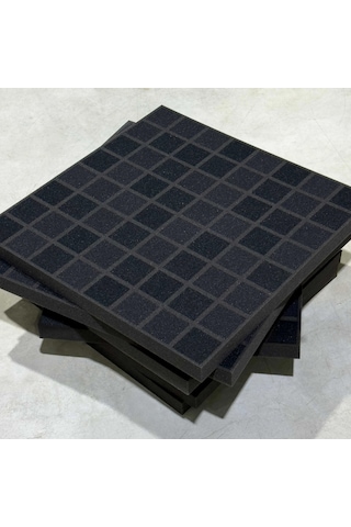 Vicfoam Square Black 6'lı Paket